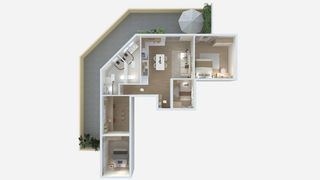 Àtic a Santa Eulàlia. Ático de 92 m con 4 dormitorios y terraza en lhospitalet de llob