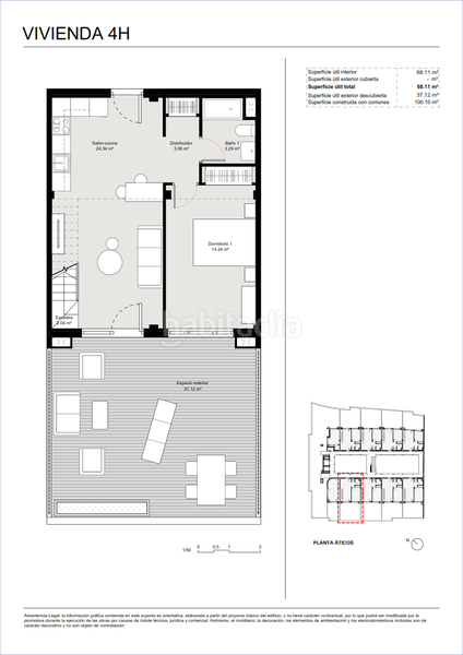 Foto d1eb6f22-fed1-40f3-8a3c-602a81077d1c. Ático 100m<sup>2</sup> en carrer del mestre lope 41 en El Castell Burjassot