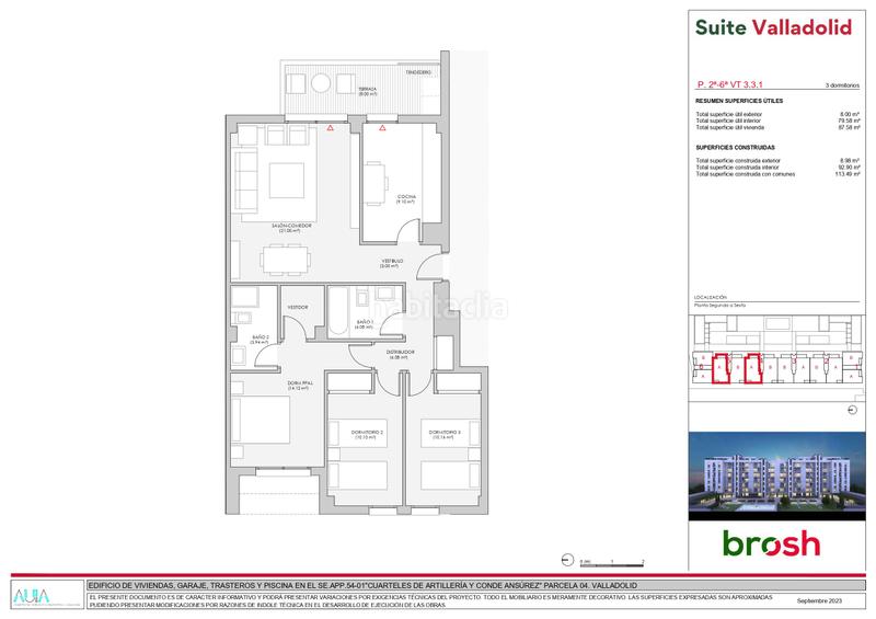 Foto 4116aa48-985d-4fe9-8e06-4ad52c9c7214. Pis 113m<sup>2</sup> amb piscina a Delicias Valladolid