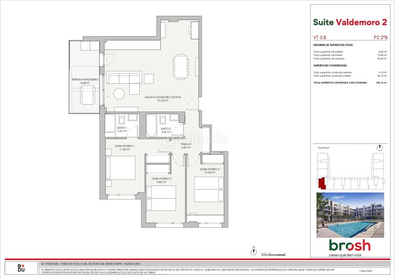 Foto 51e872db-0484-4c27-bf4c-6e1f517a611c. Erdgeschoss 105m<sup>2</sup> in calle gabriela mistral 21 in Hospital Valdemoro