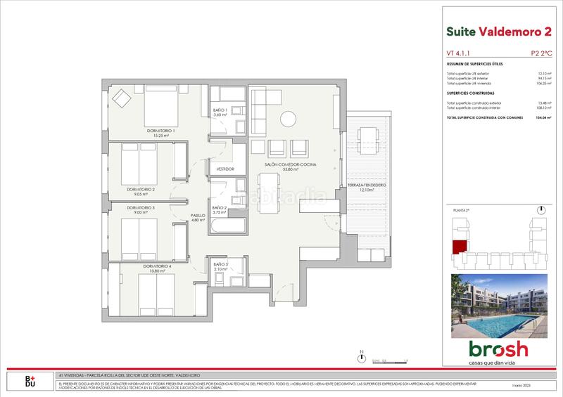 Foto 11213647-5600-406b-a62e-6e4495771b26. Appartement 134m<sup>2</sup> dans calle gabriela mistral 21 dans Hospital Valdemoro