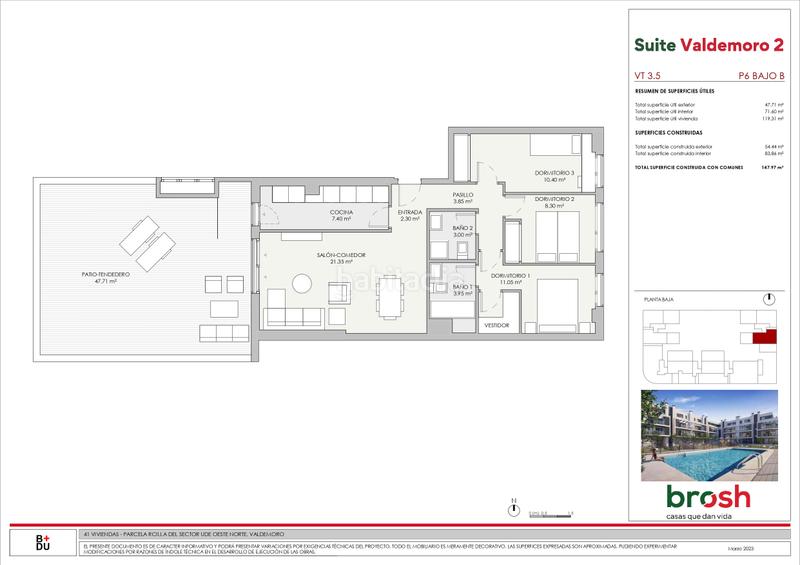 Foto e15d0fc7-34b6-4b06-8339-4580b6a99a9f. Etagenwohnung 147m<sup>2</sup> in calle gabriela mistral 21 in Hospital Valdemoro