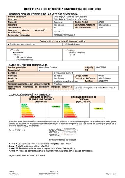Foto f871e765-4c34-4282-b06f-f22db76d1772. Xalet amb calefacció aparcament a Campanet