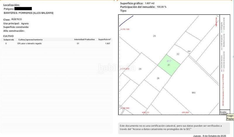 Foto a71dea05-82ee-4a19-b81a-32e73920a345. Rural plot in Porreres