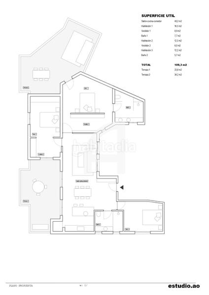 Foto 4478e87f-de77-4b94-b25b-3e173ecf2f27. Dachwohnung mit heizung in Fuente del Berro Madrid