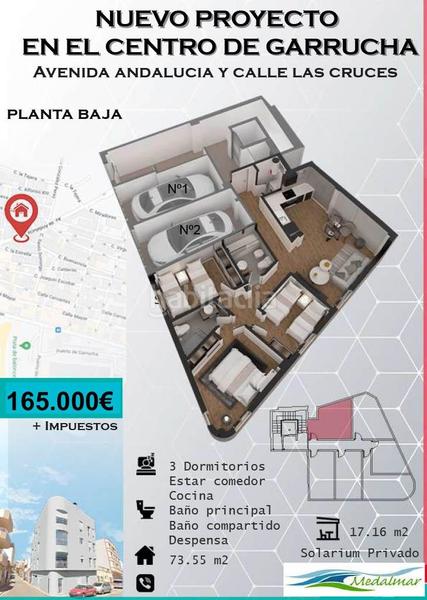 Foto 1e2b3eba-94c4-4321-b37f-a8e5b8a89de7. Apartment with parking in playa de Garrucha Garrucha