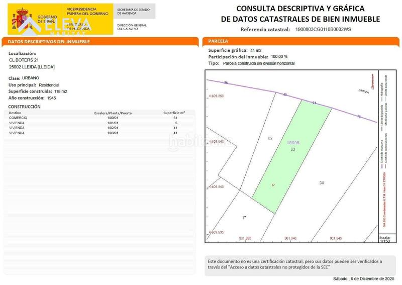 Foto 07716e48-c5e7-48e9-b76d-a2c85b99d90b. Terreny residencial a carrer boters 21 a Centre Històric Lleida
