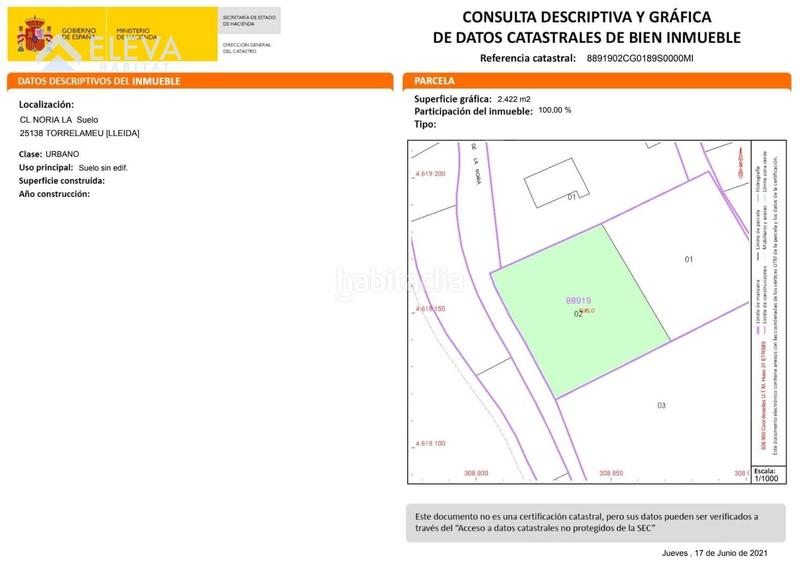 Foto 29d0926f-1ba6-4e31-9997-15f900deba20. Terreny residencial a carrer la nòria a Torrelameu
