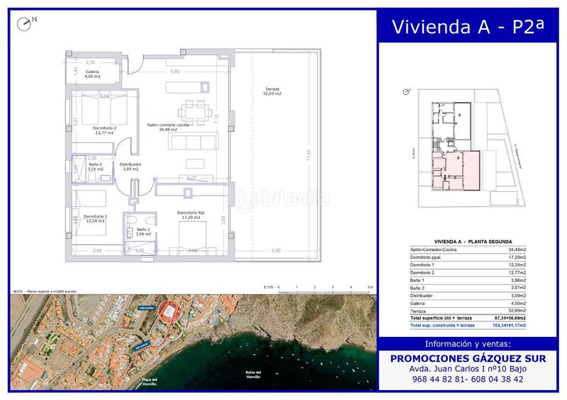Foto fc880368-2a5a-4a7c-bd21-b3d2362c0460. Àtic amb aparcament piscina a El Hornillo Águilas
