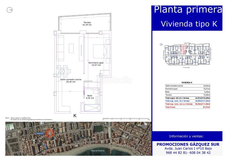 Foto df04d21b-5689-4ee4-8677-174e602ba537. Apartament amb aparcament piscina a El Rubial Águilas