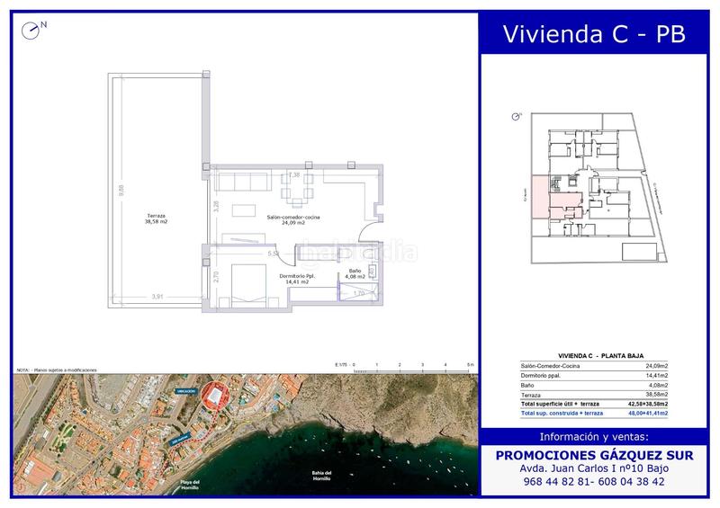 Foto 78c0b3bf-039b-4b78-acff-56a8e57d59ed. Piccolo appartamento con parcheggio piscina in El Hornillo Águilas