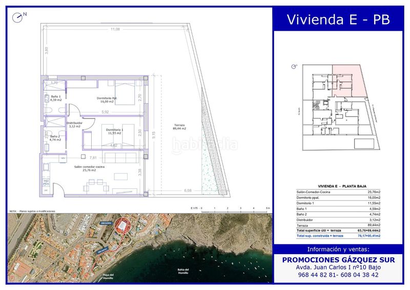 Foto a809bdc4-c6f8-48e7-ae36-fb25f59ba5db. Planta baixa amb aparcament piscina a El Hornillo Águilas