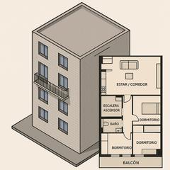 Casa adosada en Belén - San Roque. Casa ideal para construir edificio de apartamentos en san roque