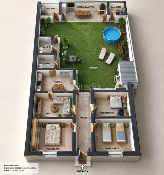 Foto a281605f-3760-4ba4-91ac-ff307dd1db05. Casa amb xemeneia calefacció a Socuéllamos