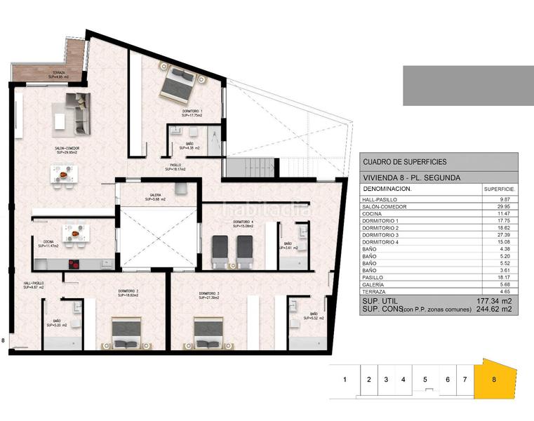 Foto 6d5807e2-81f4-4151-b072-89576032b3b0. Àtic 244m<sup>2</sup> a plaza andalucía 3 a La Coca-La Nia-Vistahermosa Aspe