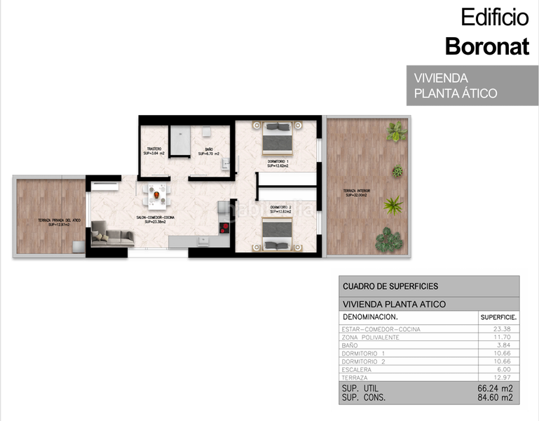 Foto 57913c86-cd5b-4d4f-b73d-593ac807f8d3. Penthouse 85m<sup>2</sup> in calle gregorio rizo 13 in San Juan Aspe