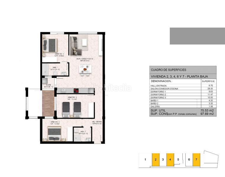 Foto 84af1f86-4180-4207-8d19-bcebf4bb4c7c. Piano terra 97m<sup>2</sup> in plaza andalucía 3 in La Coca-La Nia-Vistahermosa Aspe