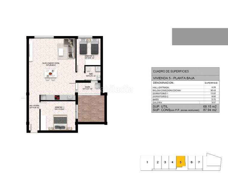 Foto aa3f4467-cc01-43e4-84d4-a5f675c59677. Ground floor 87m<sup>2</sup> in plaza andalucía 3 in La Coca-La Nia-Vistahermosa Aspe