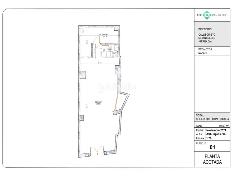 Foto 0966fa46-ee09-4dcb-8e72-332783945795. Lloguer local comercial a calle cristo de medinaceli 4 a Granada