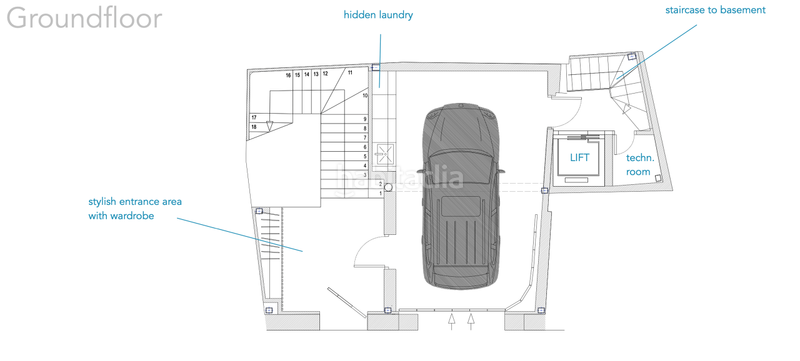 Foto e5d1c592-7fb4-4ab7-8947-4ea76682a8d5. Semi detached house with heating parking pool in La Llotja-Born Palma de Mallorca