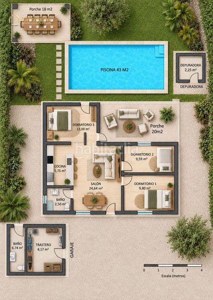 Foto 8d4ab909-5a44-4144-ad9f-5494c9de847c. Casa en camino topacio chalet independiente con piscina y gran parcela en tarazona la rinconada en Rinconada (La)