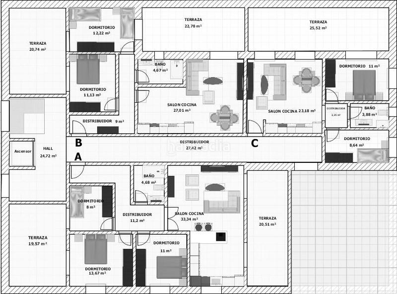 Foto 0e64254b-3991-487a-a059-21d6e986c05b. Etagenwohnung mit parking pool in El Esparragal Murcia