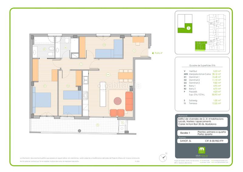 Foto 57741fa6-7745-4e14-8db6-fa01078d8e00. Appartement 85m<sup>2</sup> dans carrer de pi i margall 5-7 dans Port Badalona