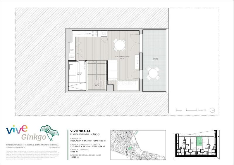 Foto cf26f888-a48f-4ec9-8d93-06883e8d0071. Zweistöckige wohnung 120m<sup>2</sup> in carrer san bartolome 15 in Godella