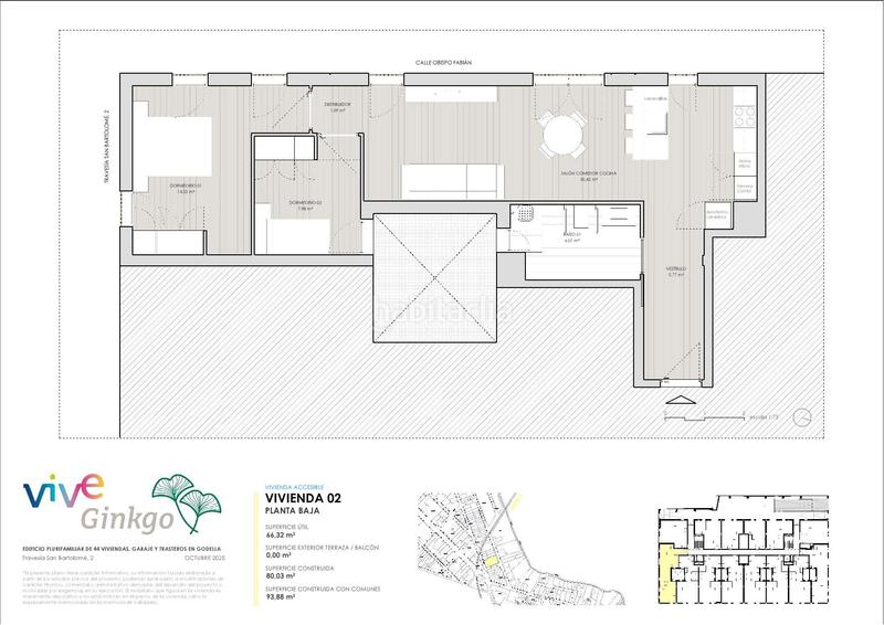 Foto 4ef89ca4-31b1-4a61-acd1-d5db93356046. Flat 93m<sup>2</sup> in carrer san bartolome 15 in Ayuntamiento - El Salvador Godella