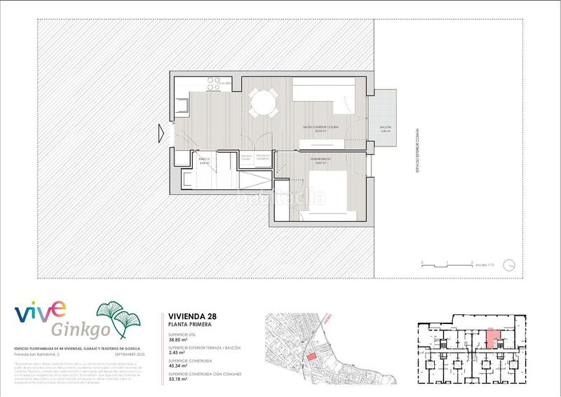 Foto 93a536a0-a52c-48fb-b6b0-3d2b5ef75b43. Piso 53m<sup>2</sup> en carrer san bartolome 15 en Ayuntamiento - El Salvador Godella