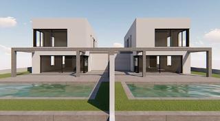 Casa a Norfeu. Moderna casa en construcción al canal a la venta en empuriabrava