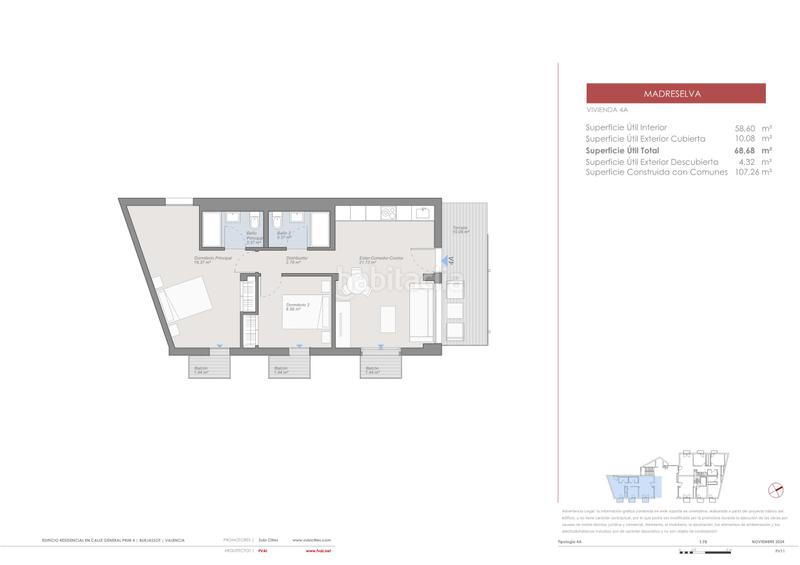 Foto a231b2df-ce53-4d4c-8738-e53b083429ed. Appartement 107m<sup>2</sup> dans carrer del general prim 4 dans Zona Campus Universitario Burjassot