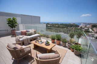 �tic a La Bonanova. Palma de mallorca impresionante �tico con vistas al mar en la bo