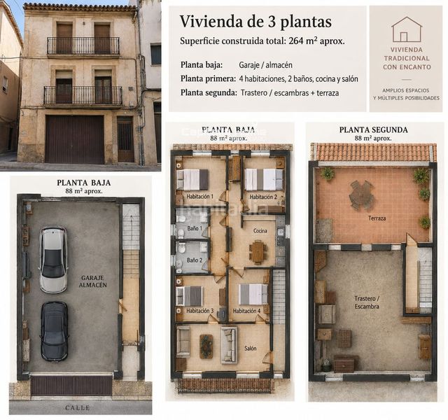 Foto b6396952-4e9d-413b-809c-af16aa83182c. Casa amb aparcament a Orihuela ciudad Orihuela