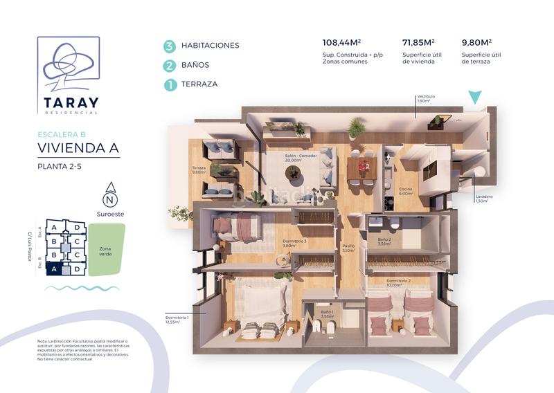 Foto b46be4a8-71f3-4de0-94ab-1f7b89e90c16. Piso 108m<sup>2</sup> en Aguadulce Sur Roquetas de Mar