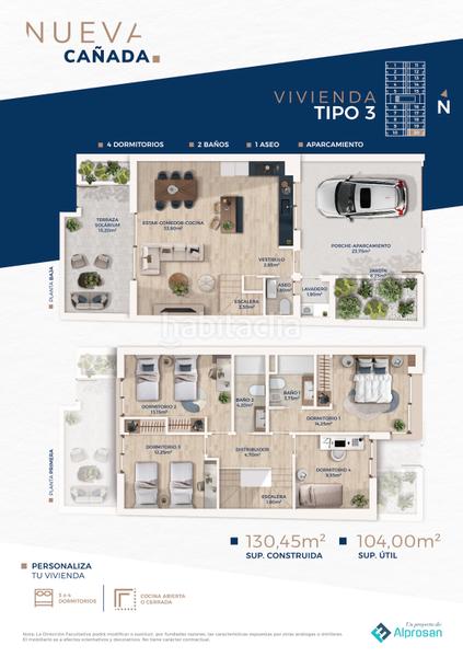 Foto b04d768a-7da7-48c5-9d51-1f1c736b2c77. Zweistöckige wohnung 124m<sup>2</sup> in calle antonio quirós 11 in Almería