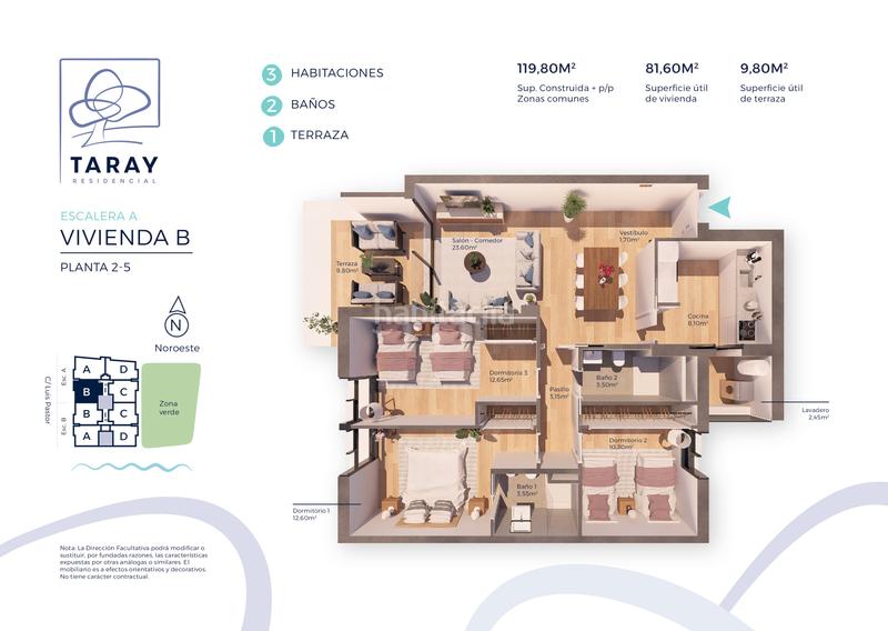 Foto 119ee8aa-2675-4955-940f-66a5e4e7c1dd. Etagenwohnung 119m<sup>2</sup> mit parking pool in Aguadulce Sur Roquetas de Mar