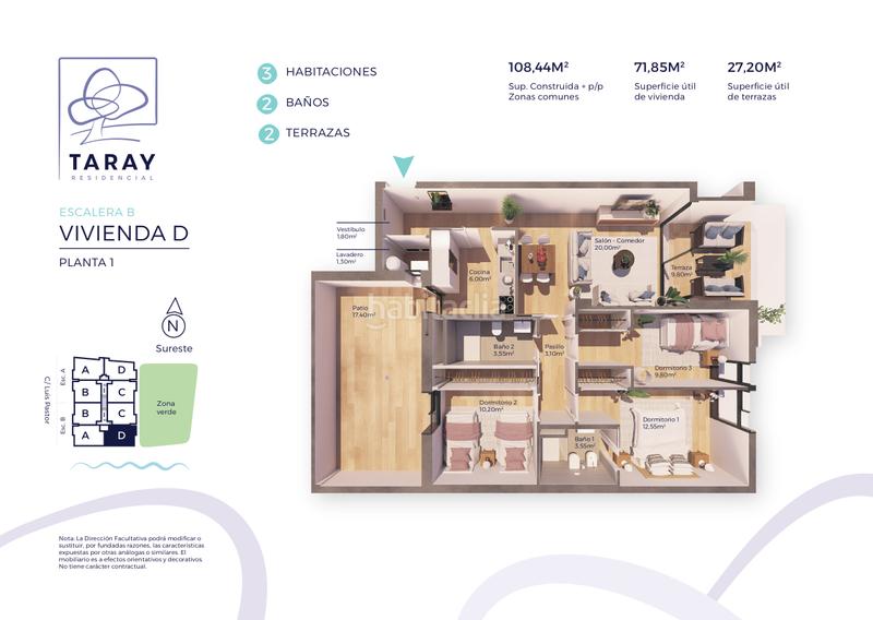 Foto d3148d08-dcaa-4c15-a0ad-48ed2bf27034. Piso 108m<sup>2</sup> en Aguadulce Sur Roquetas de Mar
