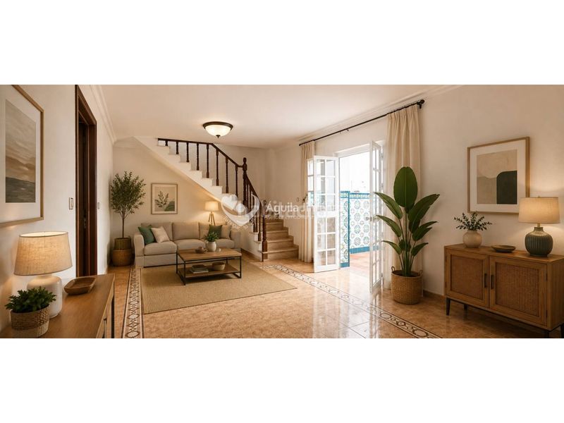 Foto dbcdc85a-8243-48c5-b89e-3feee390f1dd. Casa adosada venta de gran casa en Oromana, para dos familias. contiene imágenes generadas con ia en Alcalá de Guadaira