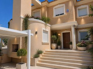 Casa pareada en Bellavista-Capiscol-Frank Espinós. Elegante vivienda pareada con piscina privada cerca de playa san
