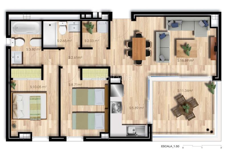 Foto 42491cbe-7ccc-4397-b743-eece9e69e647. Etagenwohnung mit heizung in Los Pacos Fuengirola