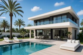 Haus in Avinguda 346 13. Villa de lujo en castelldefels. Neubau