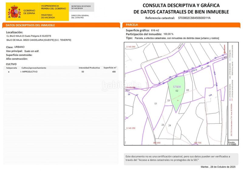Foto f841721b-1823-4bda-bbfa-1eb1964bc659. Terreny residencial a igueste de Candelaria Candelaria