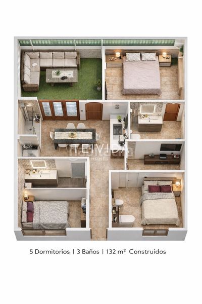 Foto b0e054a0-f2c5-4767-811e-0475af39caff. Casa adossada a Costa del Silencio Arona