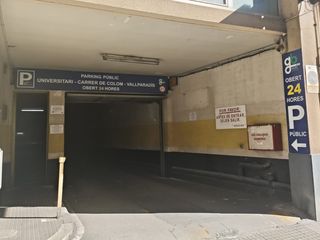Lloguer Aparcament cotxe a Carrer de colom 107. Plazas de parking en alquiler en universitari – colom – vallpara