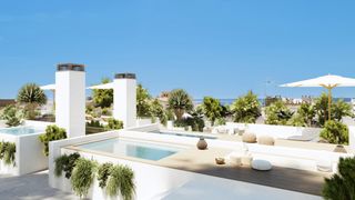 Flat in Carrer goya 28. Exclusiva vivienda de 2 dormitorios con solárium, piscina privad