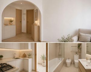 Etagenwohnung  Calle milana. Piso luminoso de un dormitorio en sant pere de ribes centro, ide