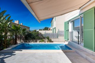 Doppelhaus in Carrer de can putxet 11b. Casa adosada de obra nueva en venta en sa cabaneta con piscina p