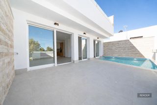 Casa a Pilar de la Horadada Ciudad. Bungalow en planta alta con 2 dormitorios y piscina privada en p