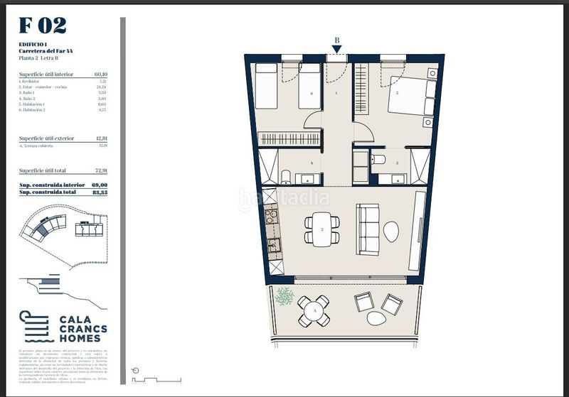 Foto fc256698-160f-41f2-be83-487639ec4e2a. Apartament amb calefacció aparcament piscina a pla de maset - cap de Salou Salou